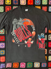 Load image into Gallery viewer, Vintage 90s Chicago Bulls Basketball NBA Wrap Around Graphic T-Shirt
