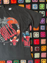Load image into Gallery viewer, Vintage 90s Chicago Bulls Basketball NBA Wrap Around Graphic T-Shirt