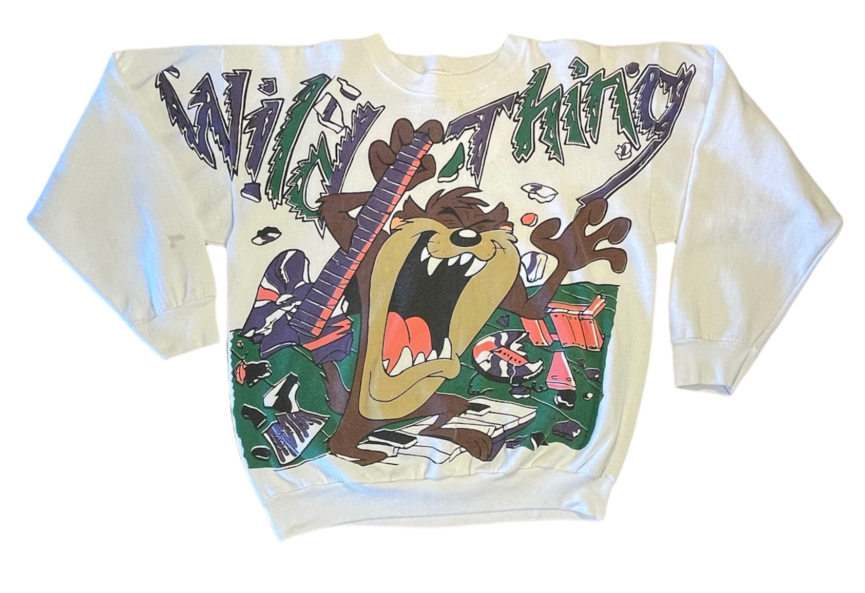 Vintage 90s 2024 Looney Tunes Taz Crewneck Size XL