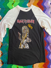 Load image into Gallery viewer, Vintage 80s Iron Maiden Killers Tour Long Sleeve Raglan T-Shirt
