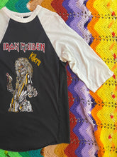 Load image into Gallery viewer, Vintage 80s Iron Maiden Killers Tour Long Sleeve Raglan T-Shirt
