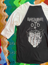 Load image into Gallery viewer, Vintage 80s Iron Maiden Killers Tour Long Sleeve Raglan T-Shirt
