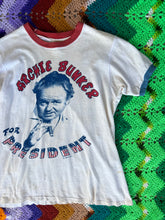Load image into Gallery viewer, Vintage 70s Archie Bunker For President Ringer T-Shirt
