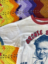 Load image into Gallery viewer, Vintage 70s Archie Bunker For President Ringer T-Shirt
