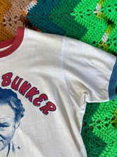 Load image into Gallery viewer, Vintage 70s Archie Bunker For President Ringer T-Shirt
