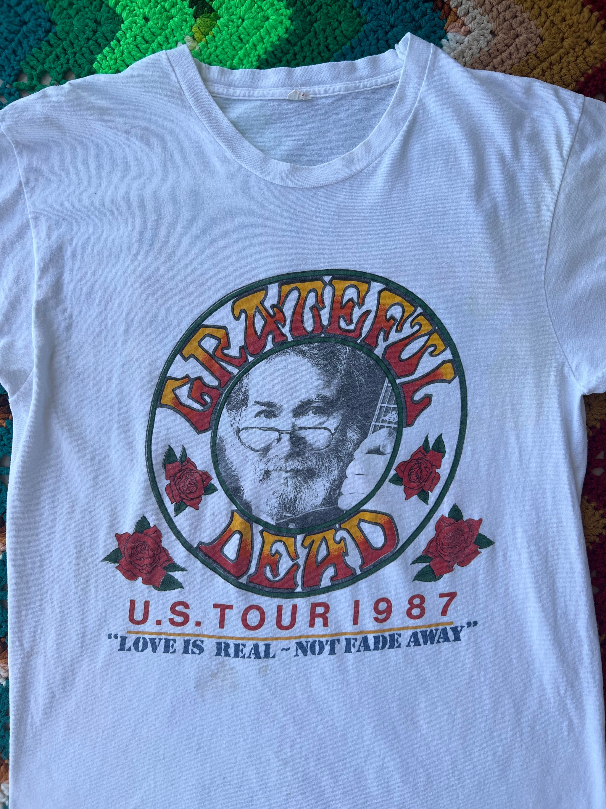 Vintage Grateful Dead 1987 Mountain Aire Festival Concert T-Shirt