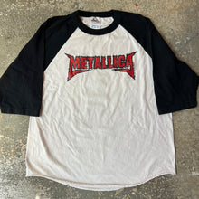 Load image into Gallery viewer, Vintage Y2K 2003 Metallica One Black &amp; White 3/4 Raglan T-Shirt
