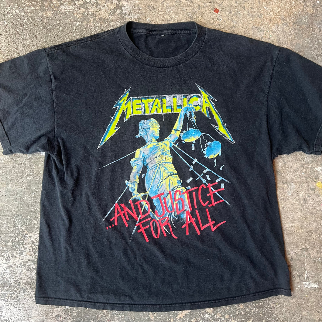 Vintage 90s Metallica And Justice For All Album Promo T-Shirt