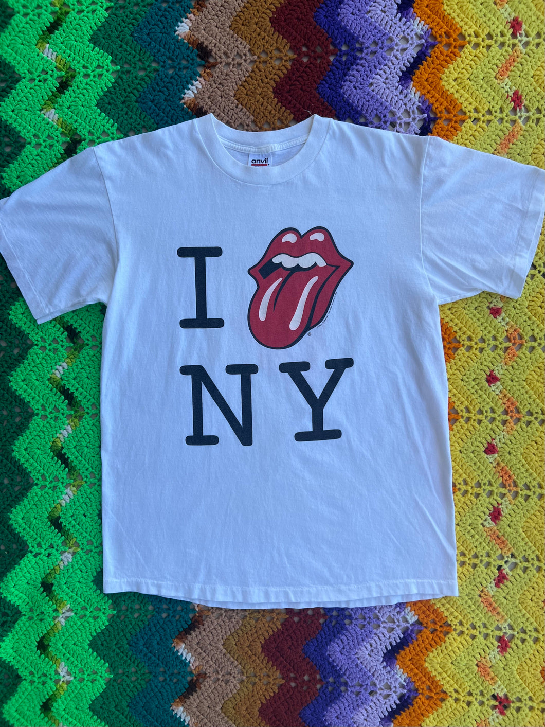 Vintage I Heart NY Rolling Stones 1997 Concert at Giants Stadium T-Shirt