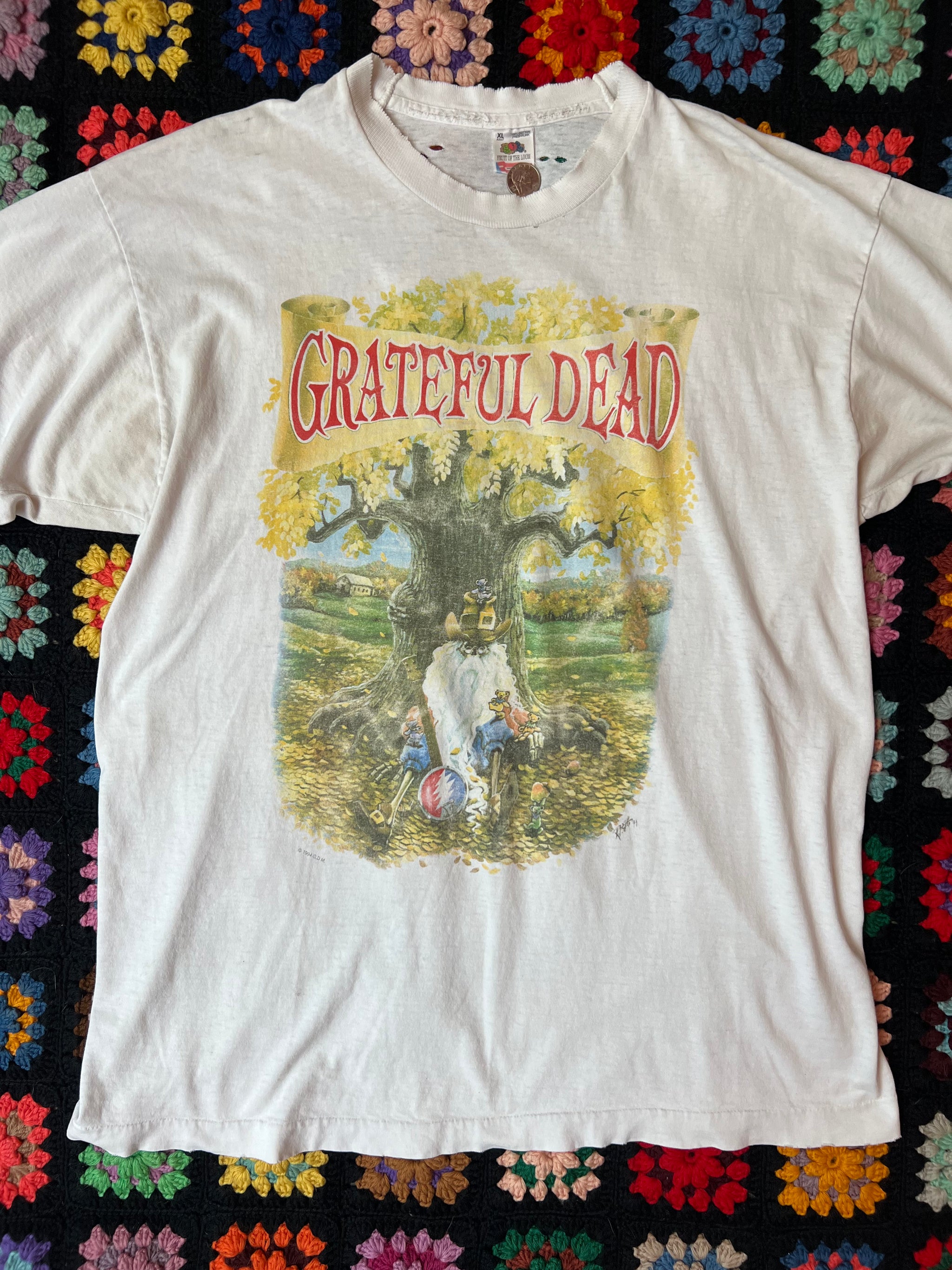 Vintage Grateful Dead 1994 Madison Square Garden NYC Concert T