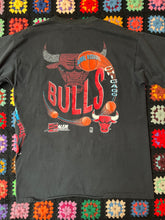 Load image into Gallery viewer, Vintage 90s Chicago Bulls Basketball NBA Wrap Around Graphic T-Shirt
