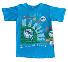 Load image into Gallery viewer, 90s Florida Marlins AOP Tee (L)
