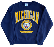 Load image into Gallery viewer, 90s University of Michigan Crewneck Sweatshirt (L)
