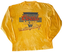 Load image into Gallery viewer, 90s Coors Light Over Dyed Long Sleeve Tee (L)
