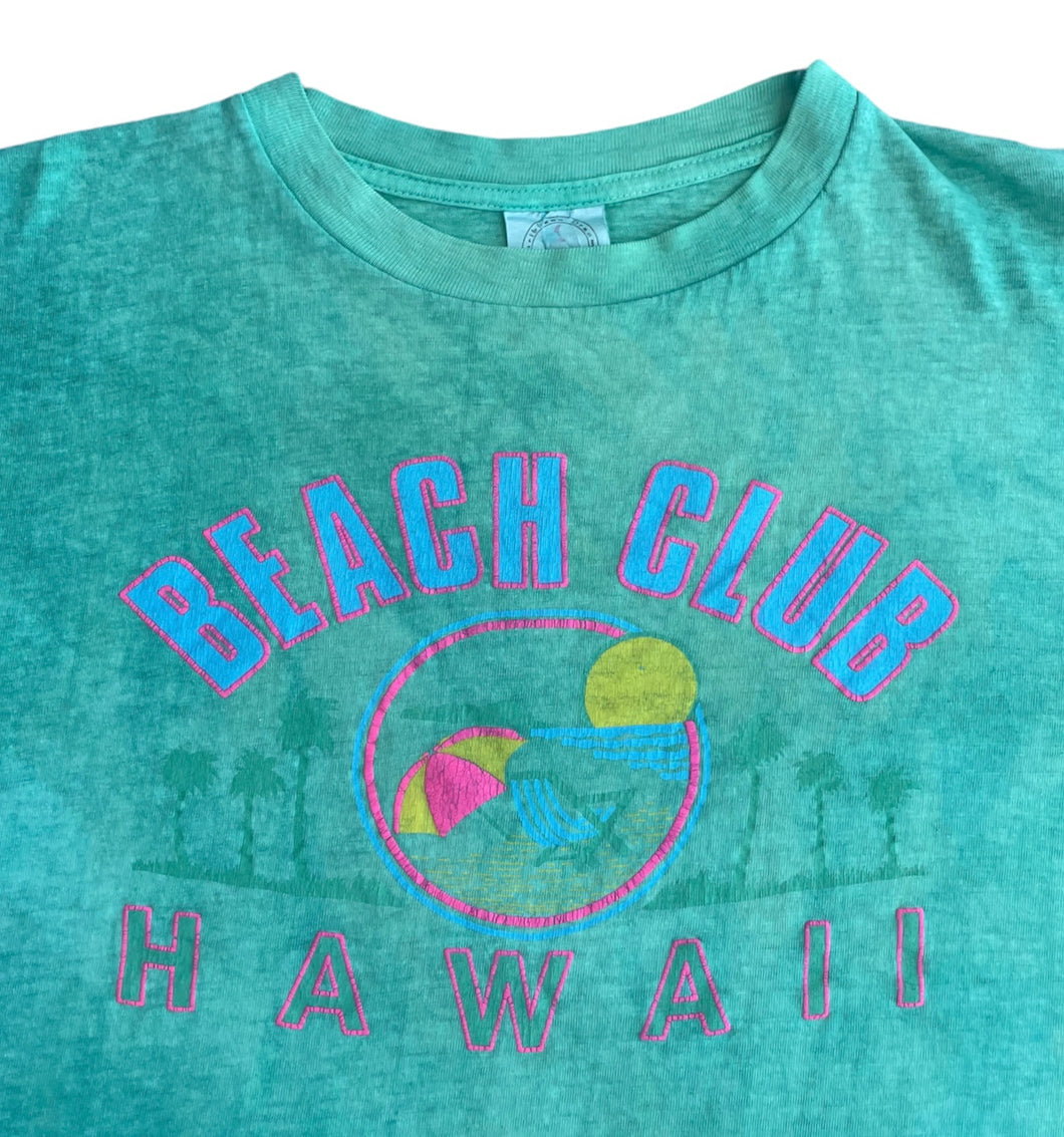 90s Beach Club Hawaii Over Dyed Tee (XL)