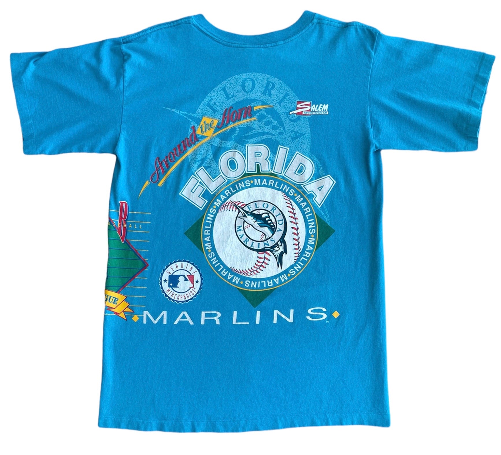 Vintage Florida Marlins T Shirt Tee Salem Sportswear Made USA 